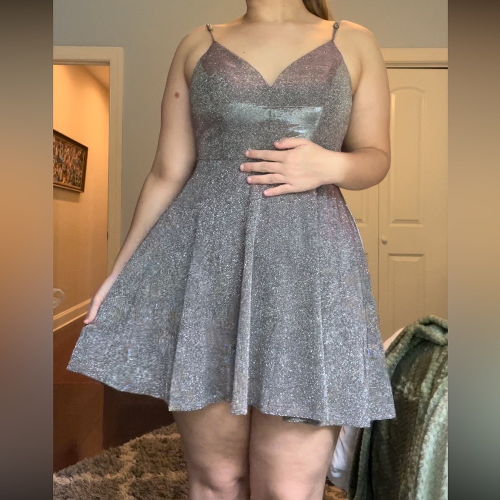 Shimmery cocktail dress